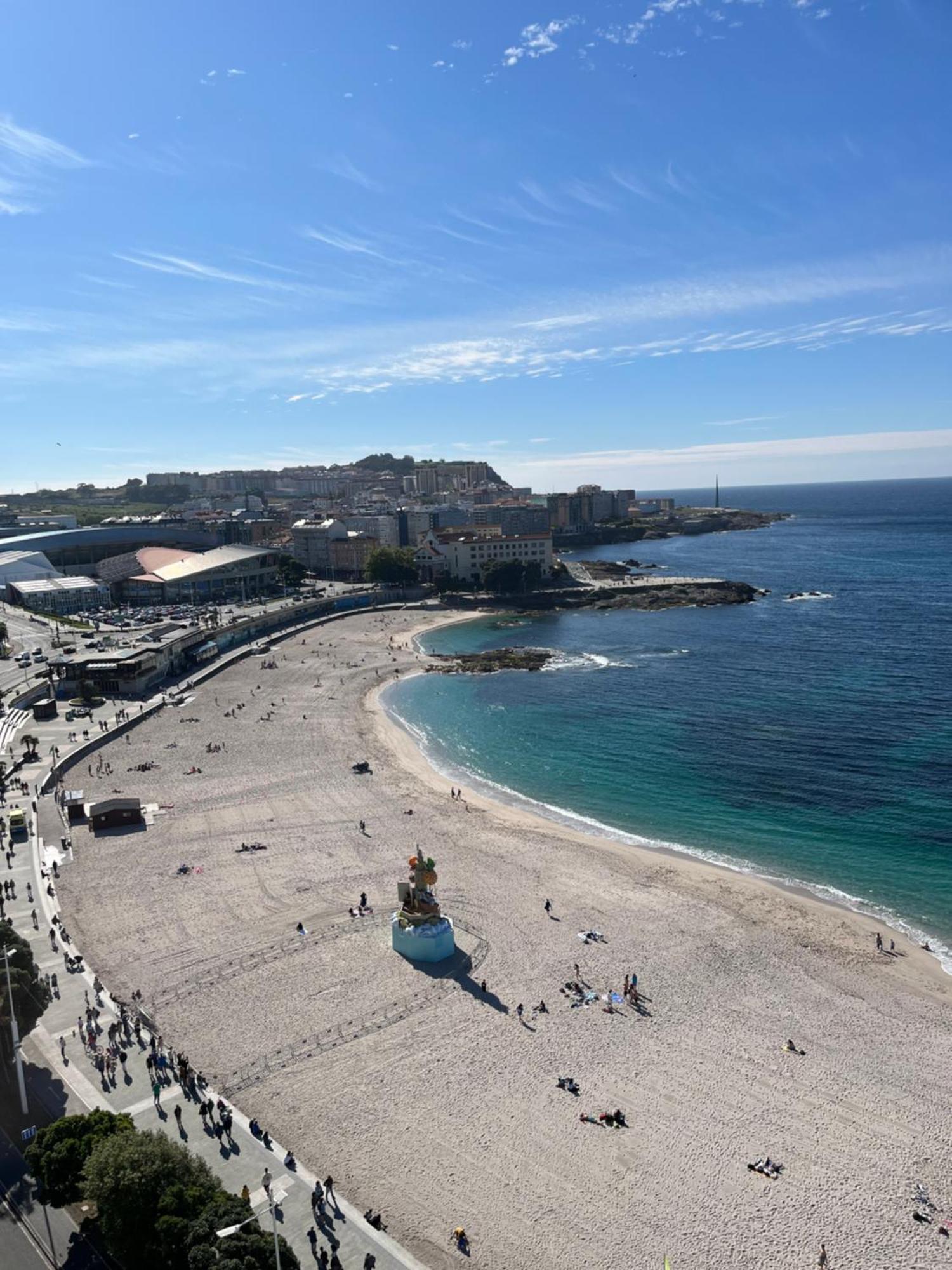 Primera Linea Playa Riazor La Corogne Extérieur photo